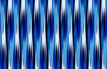 Pattern is a beautiful contrast, with its vertical, ikat-inspired design and cool blue color palette. Here's how this pattern could be used for apparel, home decor other.