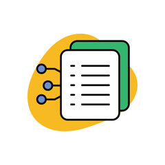 Digital File Icon vector stock illustration