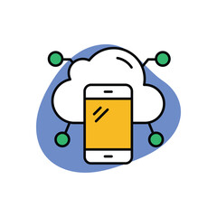 IoT (Internet of Things) Icon vector stock illustration