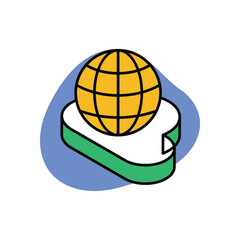 Cloud Network Icon vector stock illustration