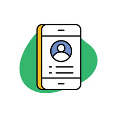 Digital Identity Icon vector stock illustration