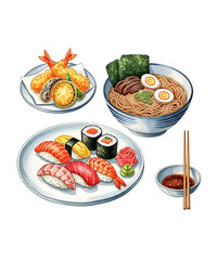 japanese food on a plate