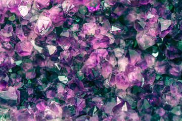 Multi-colored crystal mineral stone. Gems. Mineral crystals in the natural environment. Texture of...