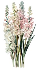 Fototapeta premium Flower collage cutouts flowers illustration vintage.