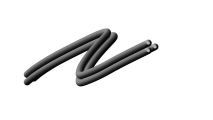 Abstract 3D Graphic: A stylized, digitally-rendered 3D design featuring a flowing, intertwined form that adds a touch of dynamism to this minimalist composition.