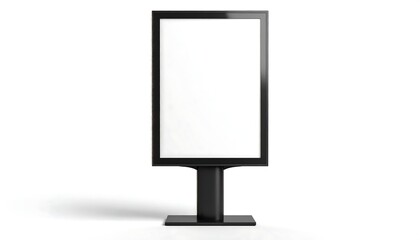 Black digital billboard mockup