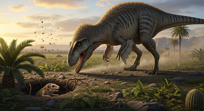 tyrannosaurus dinosaurs 3d render