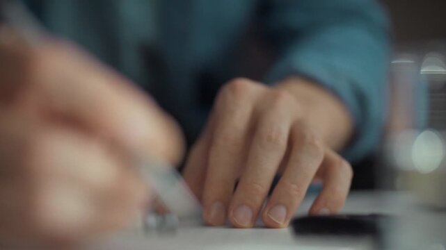 Close-up of a diabetic man's hands measuring his sugar levels. A modern glucometer is used to check the readings. The diabetic monitors any upward deviations