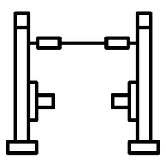 Pull Up Bar Vector Icon