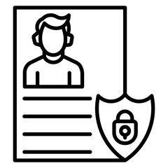 Data Privacy Vector Icon