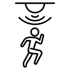 Motion Sensor Vector Icon