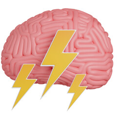 3d render of Mental Energy icon 