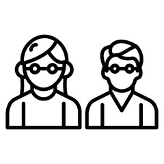 Old People Vector Icon