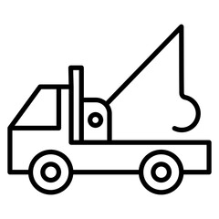 Tow Truck Vector Icon