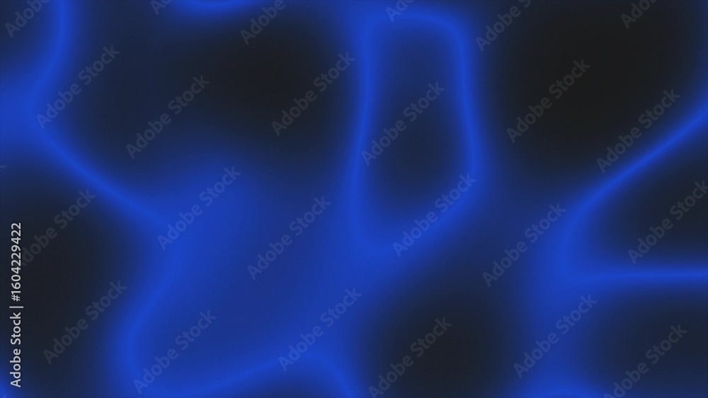Poster explore a mesmerizing blend of abstract shapes in vibrant blue hues that create a fluid motion effec
