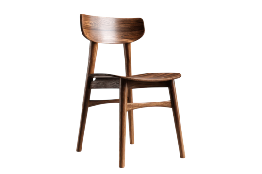 Sculptural harmony in wood Artistic design chair with artisan crafted form modern seat furniture