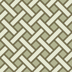 Geometric interlocking beige and gray pattern