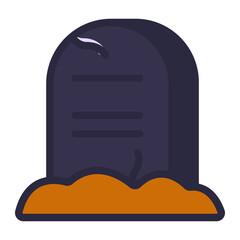 Gravestone outline flat