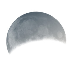 moon isolated on white, png, crecent moon overlay