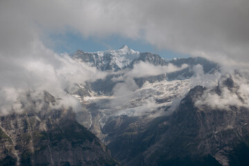 mountain landscape with clouds