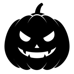 Icono silueta de calabaza de Halloween 