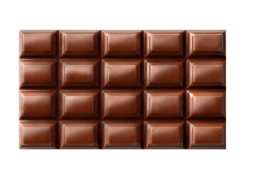 Fototapeta premium chocolate bar on white background