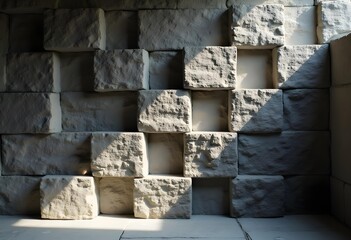 Architectural Stone Wall with Openings