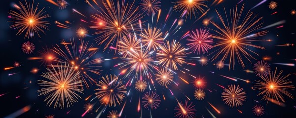 Fototapeta premium overhead aerial perspective of fireworks from above