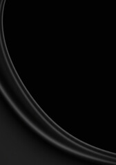 Modern Black Background with a Smooth and Flowing Curve