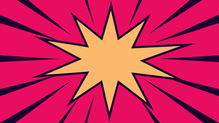 Fototapeta premium comic book background pink burst