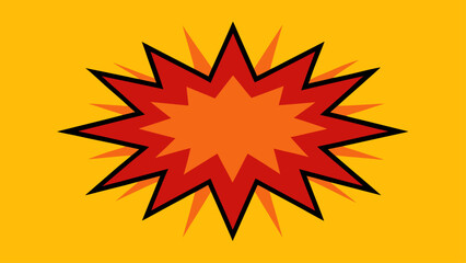 comic explosion red panel