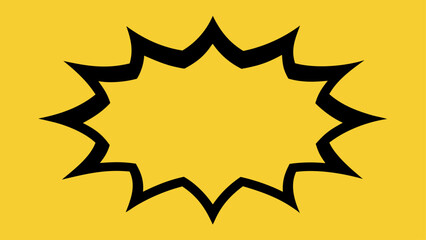 comic frame black outline