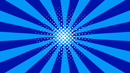 Blue Monochrome Halftone Dots