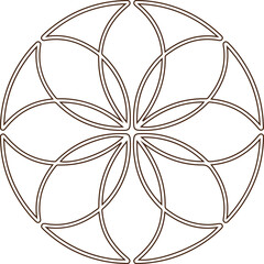 Intricate Flower of Life Design for Spiritual or Decorative Use