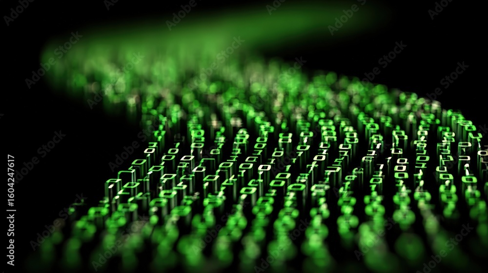 Poster understanding the digital world of binary code