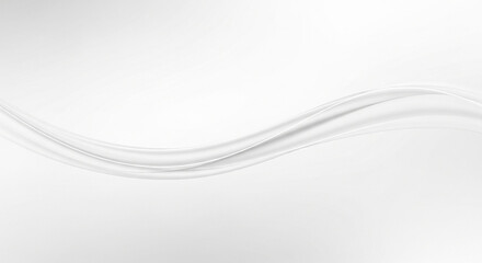 modern White Background with a Gentle Flowing Wave