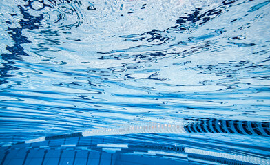 Sport swimming pool underwater background...