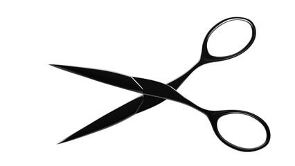 Scissors on white background