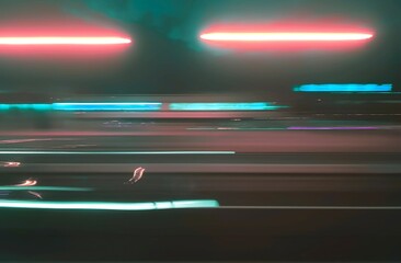 Selective focus photography. A frame in motion. Abstract background. Colorful image. Long shutter...