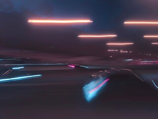 Selective focus photography. A frame in motion. Abstract background. Colorful image. Long shutter...