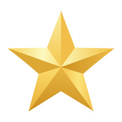 Obraz premium Brilliant golden star symbol against black background awards and achievement concept