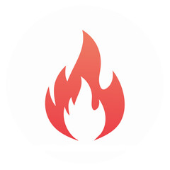 Burning Flames Icon Fire Illustration Hot Blaze Graphic Power Light Energy Symbol Heat
