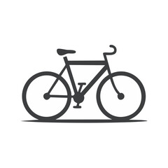 Fototapeta premium Stylized bike graphic black and white illustration bicycle for transport activity or design element minimal vector