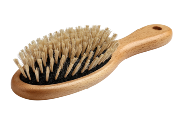 Beech Wood Hairbrush Gentle Bristles Grooming Tool Home Salon Essential Wooden Handle Natural