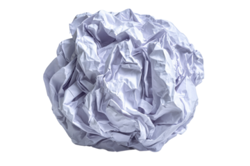 Discarded Dreams Crumpled White Paper Ball on Black Background Waste Concept Office Stress Abstract