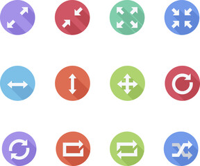 vector set of buttons