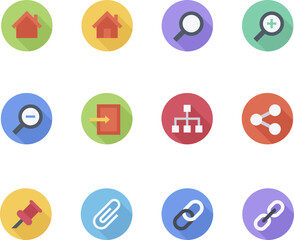 set of icons for web and mobile
