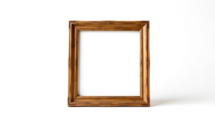 A detailed shot of an empty picture frame