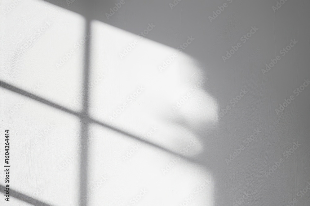Poster minimalist window shadow pattern