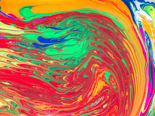 Multicolored colorful background, ebru paints
